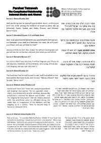 Parshat Tetzaveh the Complicated Relationship Between Moshe and Aharon