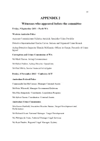 Report: Inquiry Into Commonwealth Unexplained Wealth Legislation And