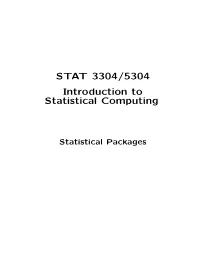 STAT 3304/5304 Introduction to Statistical Computing