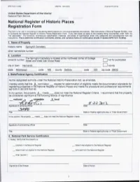View National Register Nomination Form