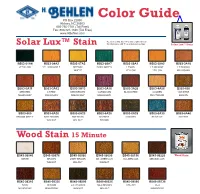 Behlen Color Chart