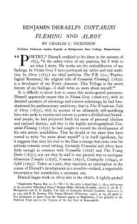 Benjamin Disraeli's Contarini Fleming and Alroy by Charles C