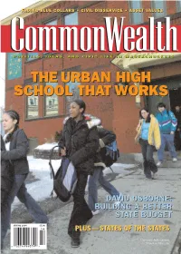 Commonwealth Magazine a Project of the Economic Prosperity Initiative DONAHUE INSTITUTE