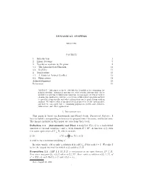DYNAMICAL SYSTEMS Contents 1. Introduction 1 2. Linear Systems 5 3