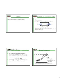 Fluid Mechanics – Continuity Equation Bernoulli’S Equation