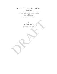 John C. Calhoun and State Interposition in South Carolina, 1816-1833