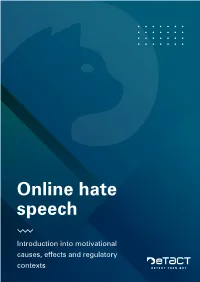 Online Hate Speech