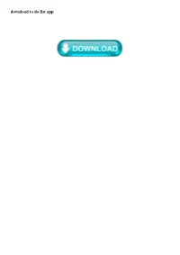 Download to Do List App Download to Do List App