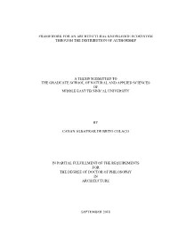 Framework for an Architectural Knowledge Ecosystem Through the Distribution of Authorship