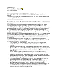 My Own Reasons for Opposing the Federally Dictated “First Nations Governance Act”(Bill C-61)