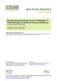 Breaking Intergenerational Cycles of Repetition. a Global Dialogue On