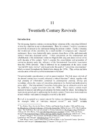 Chapter 11: Twentieth Century Revivals