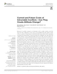 Current and Future Costs of Intractable Conflicts—Can They