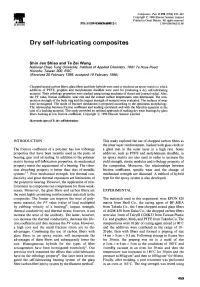 Dry Self-Lubricating Composites