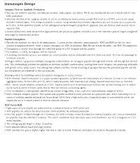 Immunogen Design