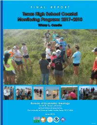 Texas High School Coastal Monitoring Program: 2017-2018