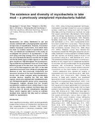 The Existence and Diversity of Myxobacteria in Lake Mud A
