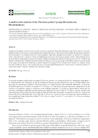 A Multivariate Analysis of the Pitcairnia Palmeri Group (Bromeliaceae: Pitcairnioideae)
