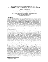 A Non Linear Multifractal Study to Illustrate the Evolution of Tagore Songs Over a Century