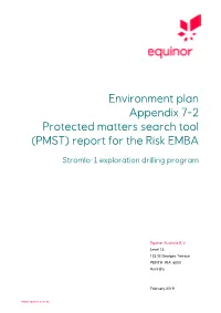 Appendix 7-2 Protected Matters Search Tool (PMST) Report for the Risk EMBA