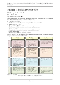 Chapter 10 Implementation Plan