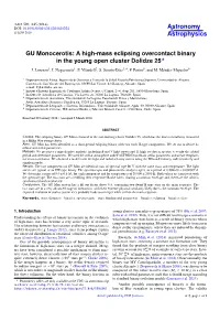 GU Monocerotis: a High-Mass Eclipsing Overcontact Binary in the Young Open Cluster Dolidze 25? J