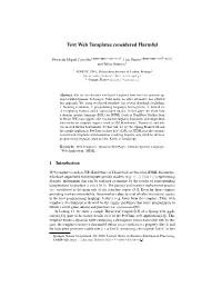 Text Web Templates Considered Harmful