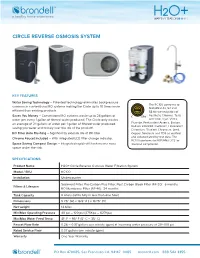 Circle Reverse Osmosis System
