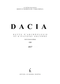 R E V U E D ' a R C H É O L O G I E Et D'histoire Ancienne