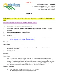 AGENDA Page 1 of 5