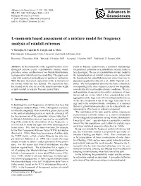 L-Moments Based Assessment of a Mixture Model for Frequency Analysis of Rainfall Extremes