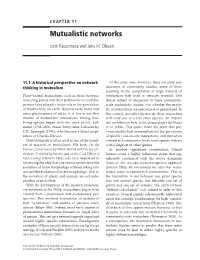 Mutualistic Networks