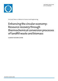 Resource Recovery Through Thermochemical Conversion