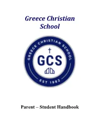 School Parent Student Handbook