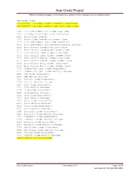 Asia Crude Project Please Note That All Pages in This Project Are Subject to Minor Changes Prior to Implementation