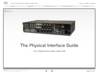Cisco Telepresence System Codec C90 Physical Interface Guide