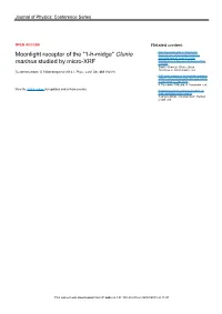 Clunio Marinus Studied by Micro-XRF