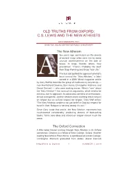 Cs Lewis and the New Atheists