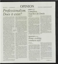 Professionalism. Does It Exist?