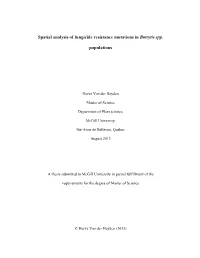 Spatial Analysis of Fungicide Resistance Mutations in Botrytis Spp