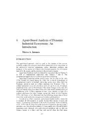 6 Agent-Based Analysis of Dynamic Industrial Ecosystems: an Introduction