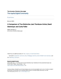A Comparison of Two Distinctive Jazz Trombone Artists, David Steinmeyer and Curtis Fuller