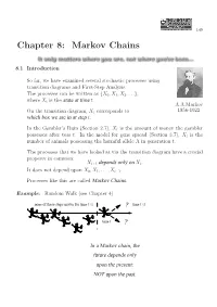 Chapter 8: Markov Chains