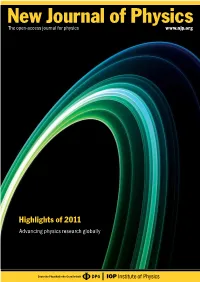 New Journal of Physics the Open-Access Journal for Physics