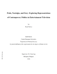 Pride, Nostalgia, and Fury: Exploring Representations of Contemporary