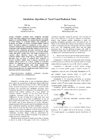 Simulation Algorithm of Naval Vessel Radiation Noise