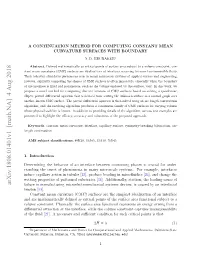 Arxiv:1808.01401V1 [Math.NA] 4 Aug 2018 Failure in Manufacturing Microelectromechanical Systems Devices, Is Caused by an Interfacial Tension [53]
