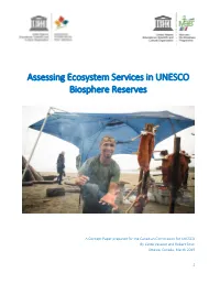 Assessing Ecosystem Services in UNESCO Biosphere Reserves