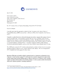 Comment Processing Office of the Comptroller of the Currency 400 7Th Street, SW Suite 3E-218 Washington, DC 20219