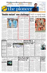 Lucknow (PNS): with the Holi the Target to Make the State Free of Offices Would Be Set up in Non-Res- Cases